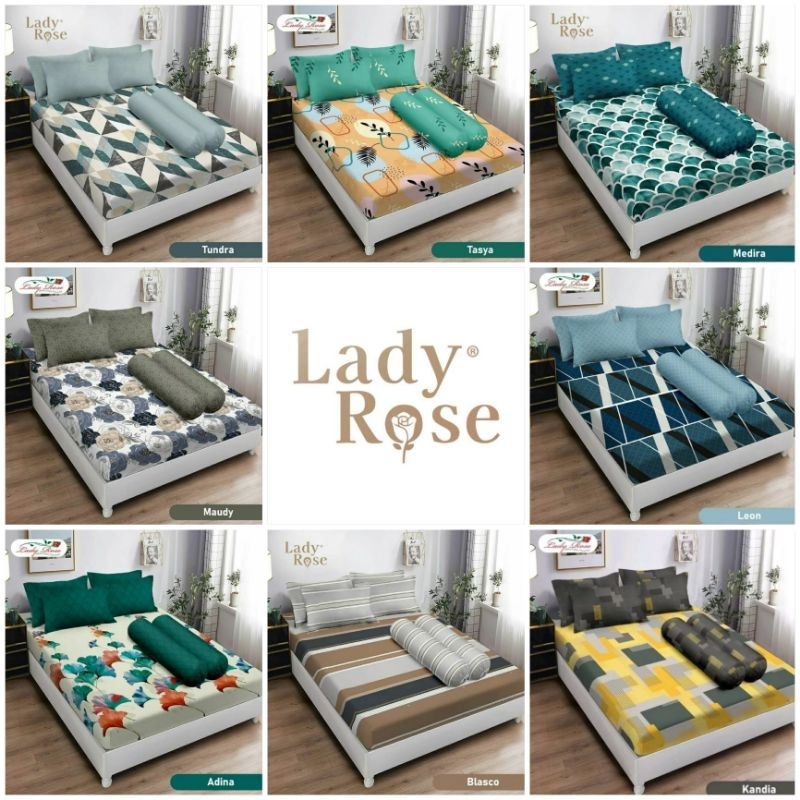 SPREI LADY ROSE 180X200 / SPREI LADY ROSE KING SIZE BANTAL 2 GULING 2 / SPREI LADY ROSE TERMURAH / S