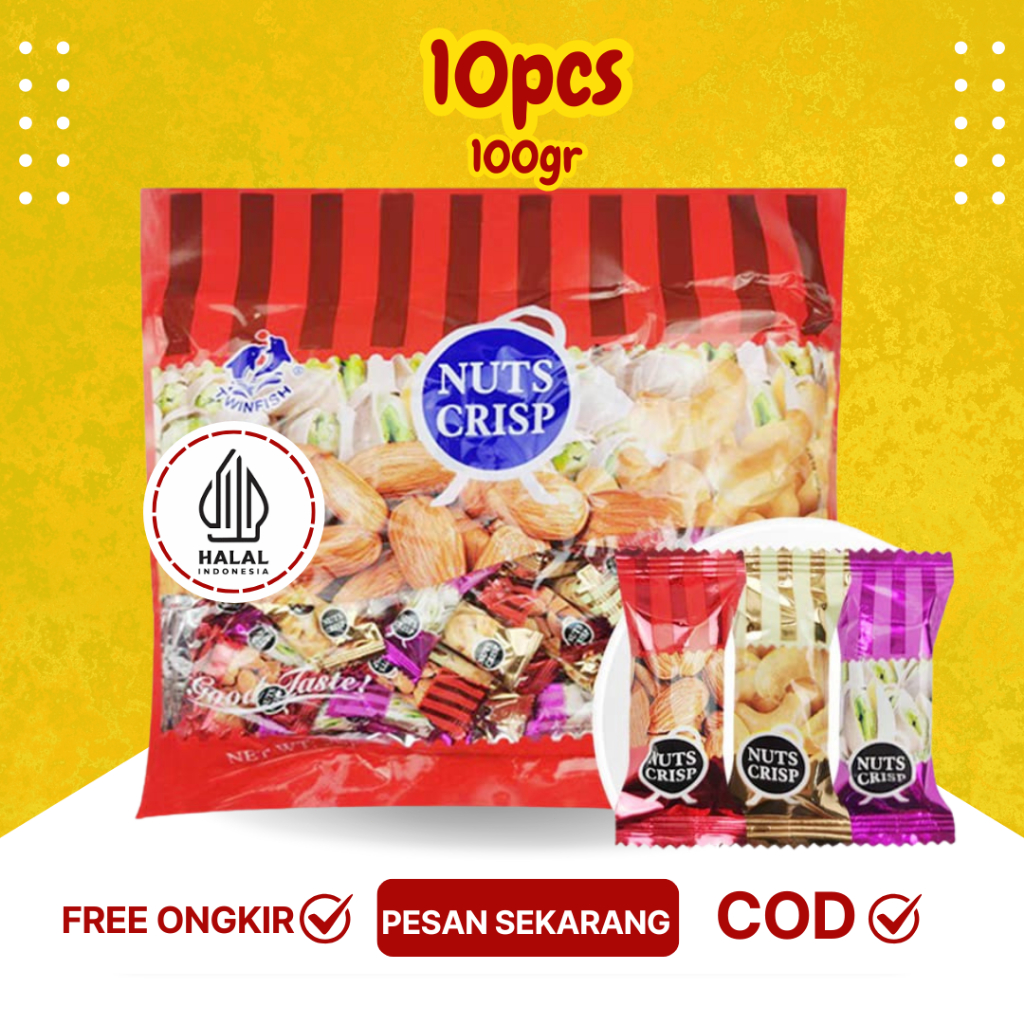 

Naraya Mixed Nuts Crispy Tingting Kacang Permen Halal 400gr