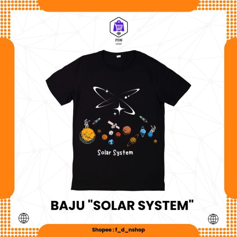 Baju Kaos "Solar System" Tata Surya