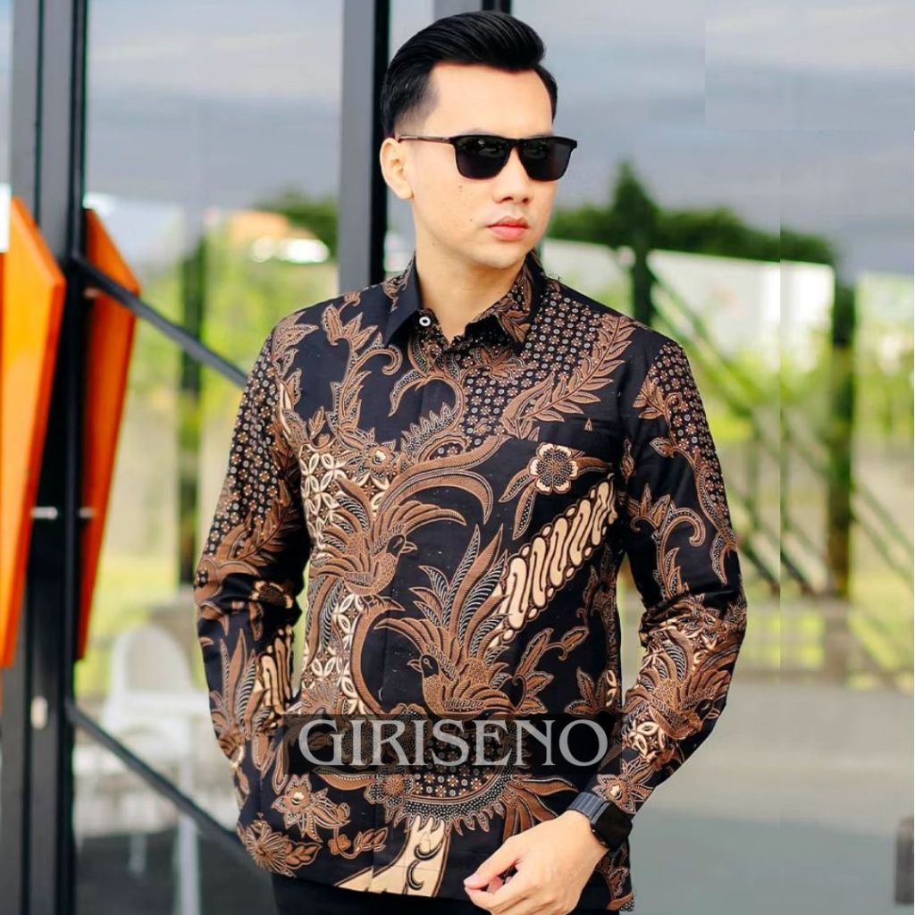 Sragam Sinoman Seragam Batik Bagus Bahu Barik Bapak Batik Kemejaa Murah Baju Barik Kerja Casual Mura