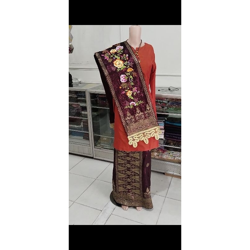 songket gliter plus suji caia