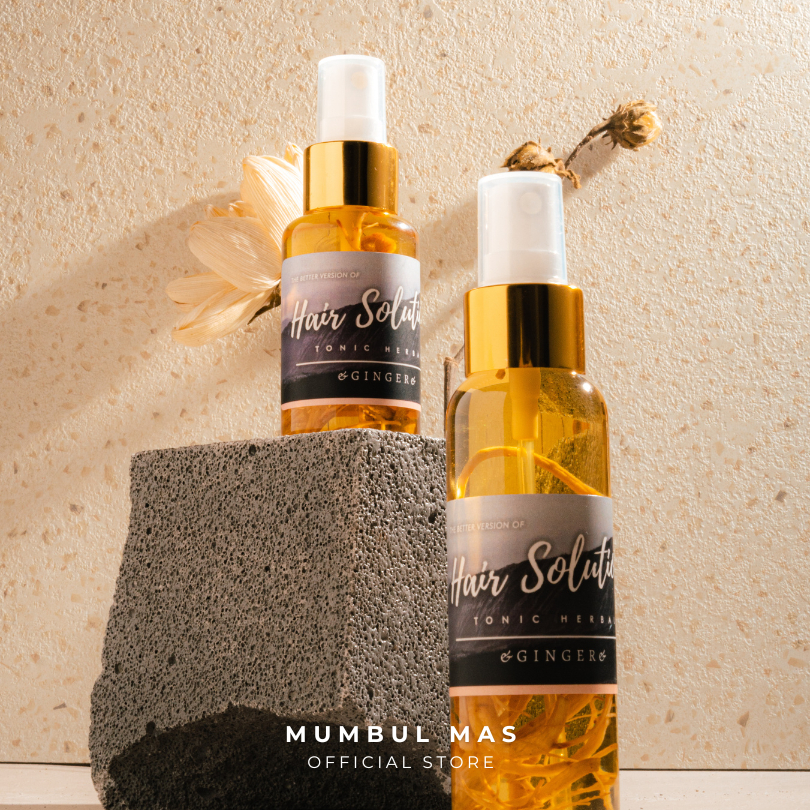 ED - Hair Solution Tonic Herbal with Ginger Penumbuh Rambut Alami / Penumbuh Rambut