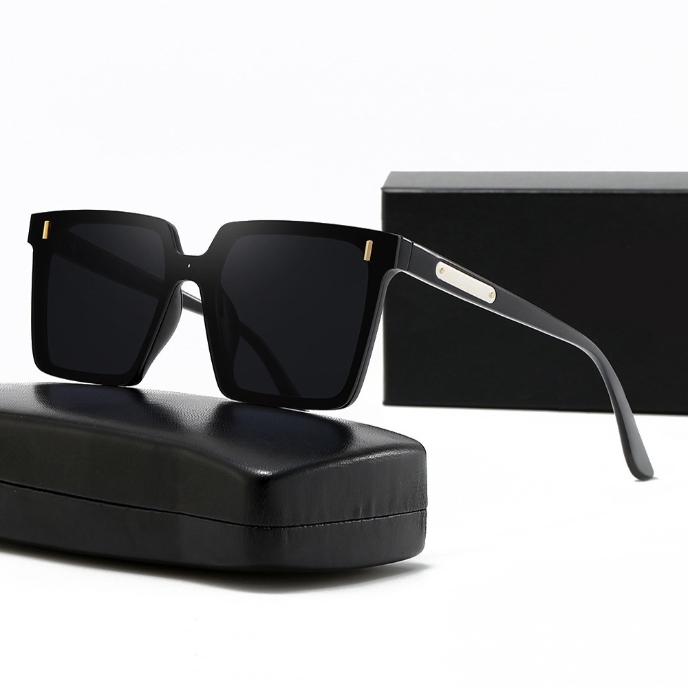 Kacamata Hitam Polarisasi UV400 Bingkai persegi Wanita Pria