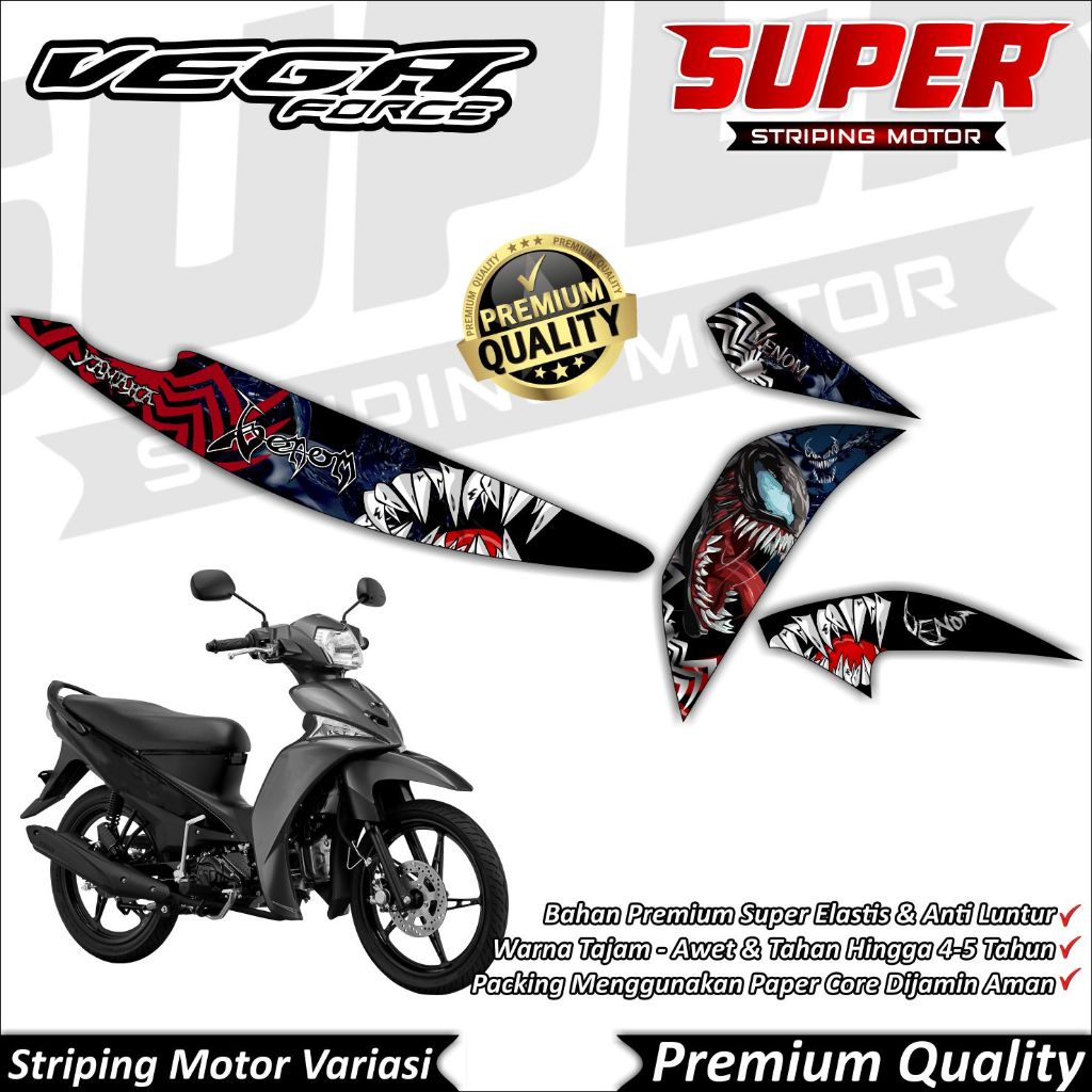 Stiker Vega Force Anti Luntur keren Striping Vega Force Striping Yamaha Vega Force Venom
