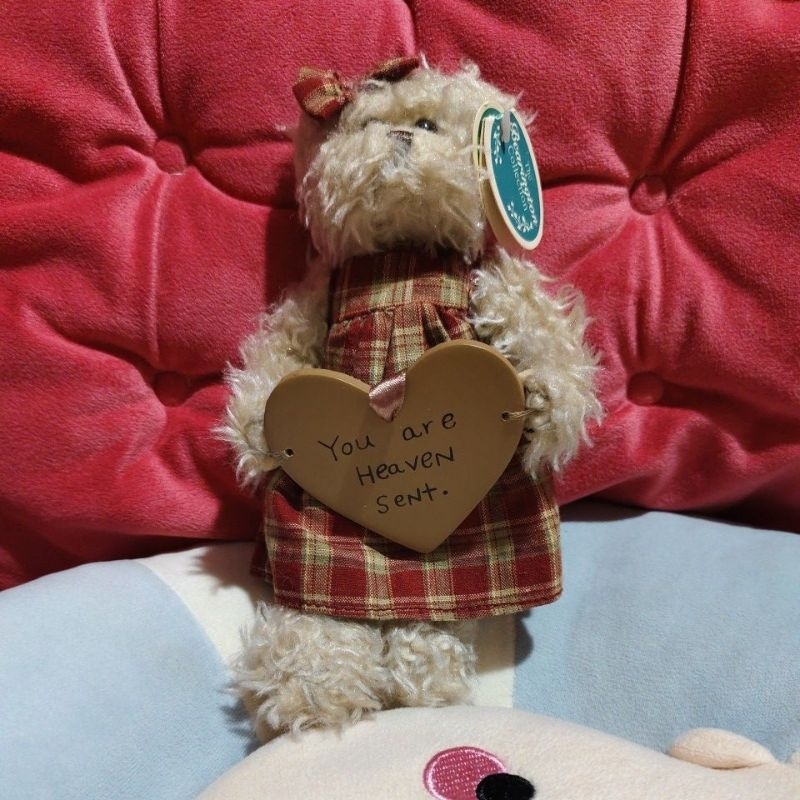 boneka teddy bearington kecil bawa love tag ori