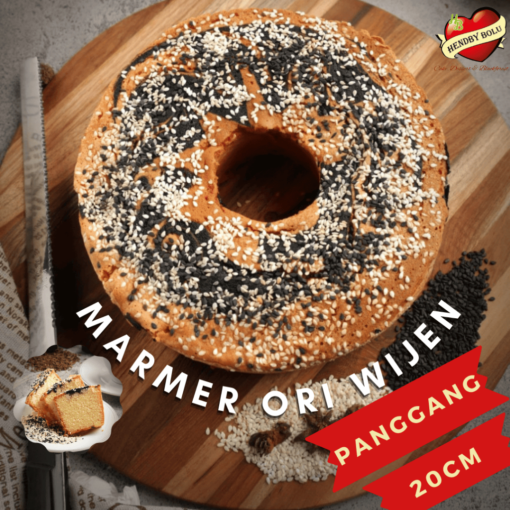 

Kue Marmer Original Wijen Panggang Marmer Cake / Kue Bolu Panggang / Marmer Ori