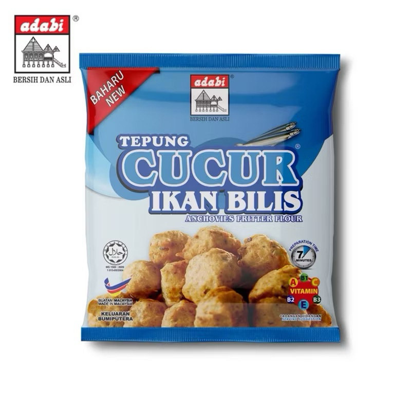 

Adabi Tepung Cucur Ikan Bilis (200g) MALAYSIA