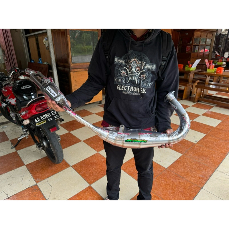 KNALPOT AHAU ONE AHAU1 RX KING RXKING MODEL DMC STAINLIS ORIGINAL AHAU ONE 100% GARANSI