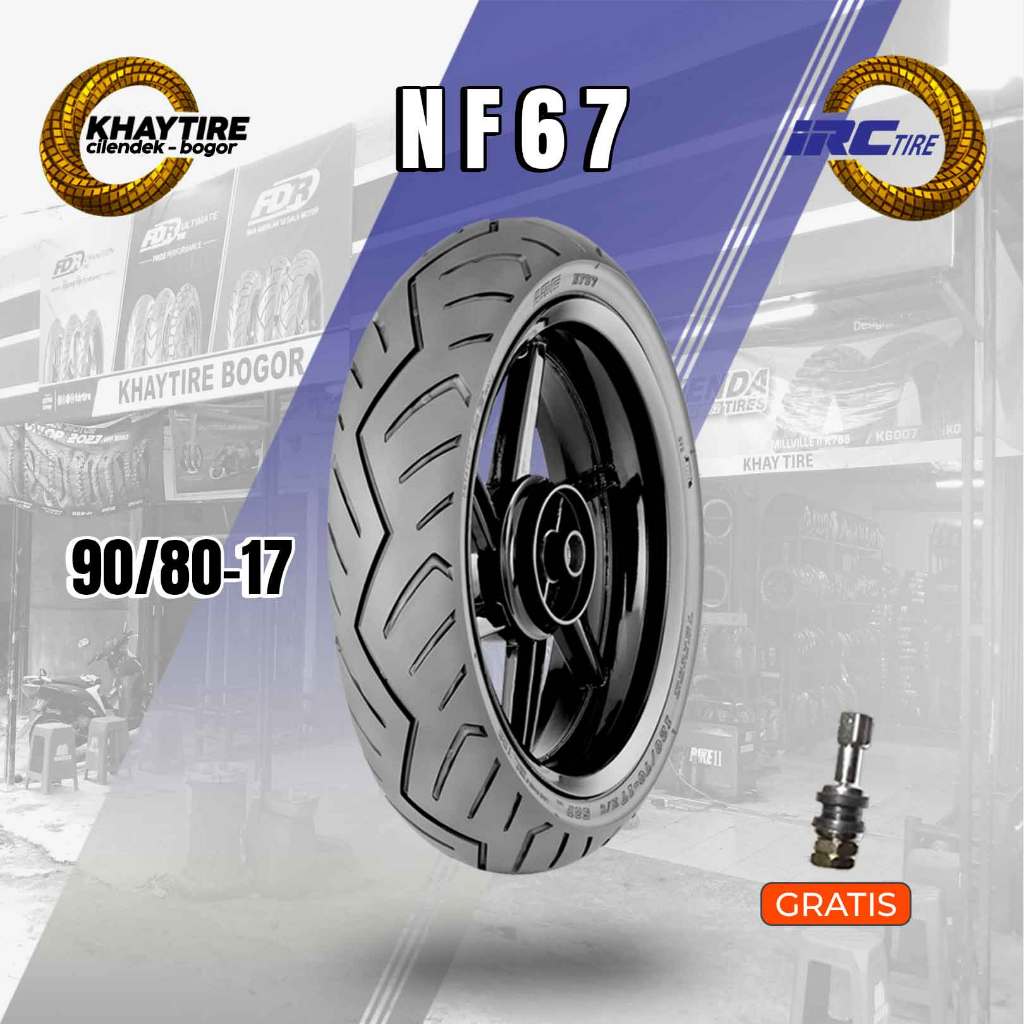 Sepasang/Satuan Ban Motor Bebek IRC NF67 Ring 17 Tubeless