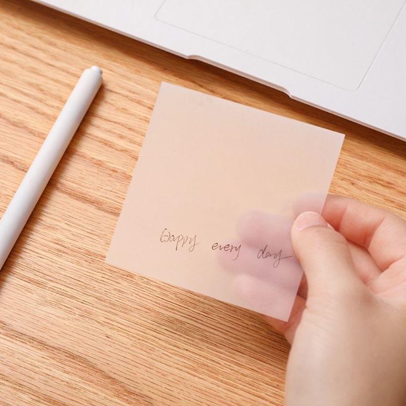 

sticky notes transparan / sticky notes bening isi 50 lembar / sticky notes anti air