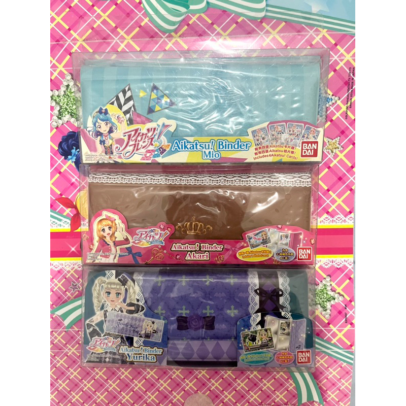 Binder Aikatsu Dompet Pouch Akari Ozora Yurika Todo Mio Friends Sealed Segel New Original Langka Rar