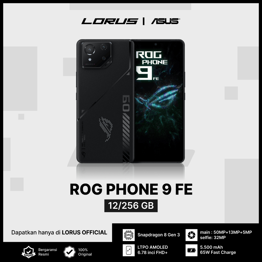 Asus ROG Phone 12/256GB | LTPO AMOLED | Qualcomm Snapdragon 8 Gen 3 |Baterai 5500 mAh 65W Fast Charg