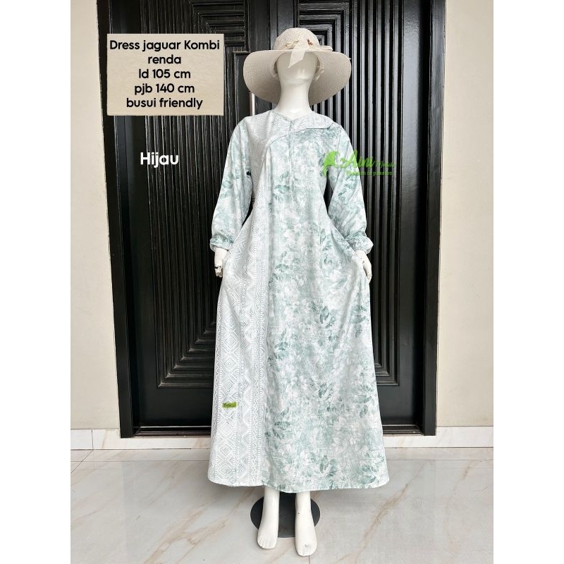 Dress jaguar Kombi renda gamis by Aini modiste