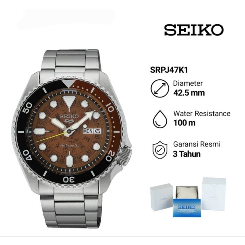 Seiko SRPJ47K1 Automatic Jam Tangan Pria Original