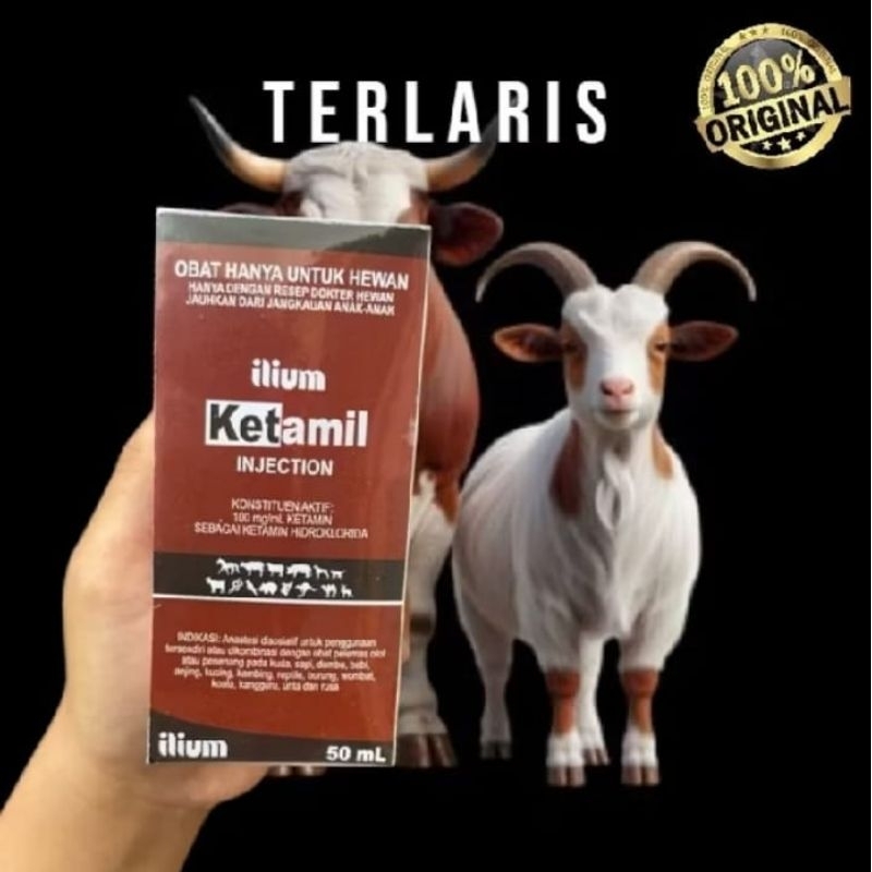 KETAMIL ILLIUM 50ML ASLI ORIGINAL UNTUK SEGALA JENIS HEWAN