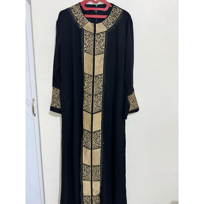 New Abaya black gold ied