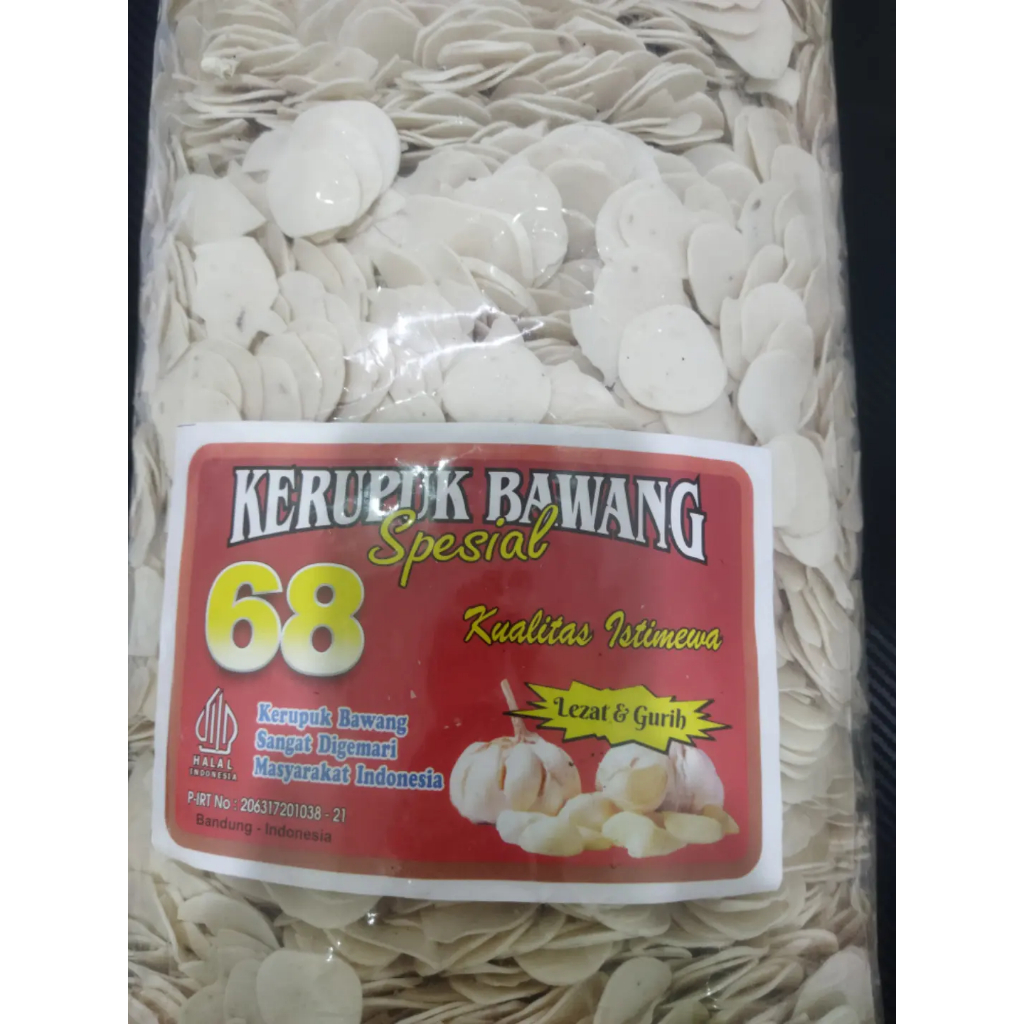 

Kerupuk Bawang Spesial 68 (Mentah 1 Kg)