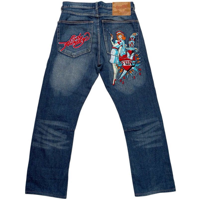 Ed hardy nurse fun jeans