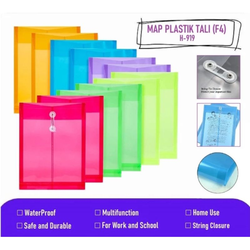 

Map Tali Plastik F4 / bag file tali ATk 1lsn