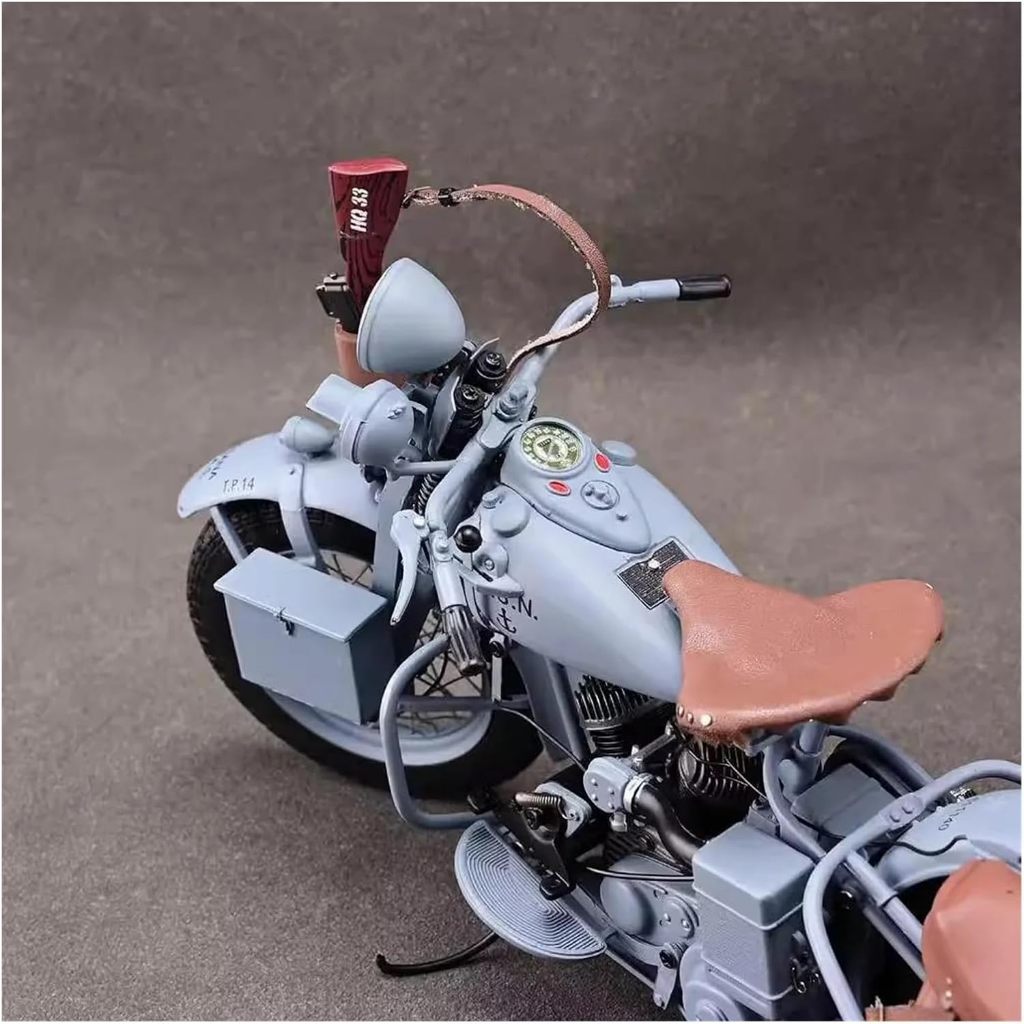 Mini Simulation Motorcycle Toys for Navy Franklin 1/10 Vintage Classic Motorcycle Model Collectible 
