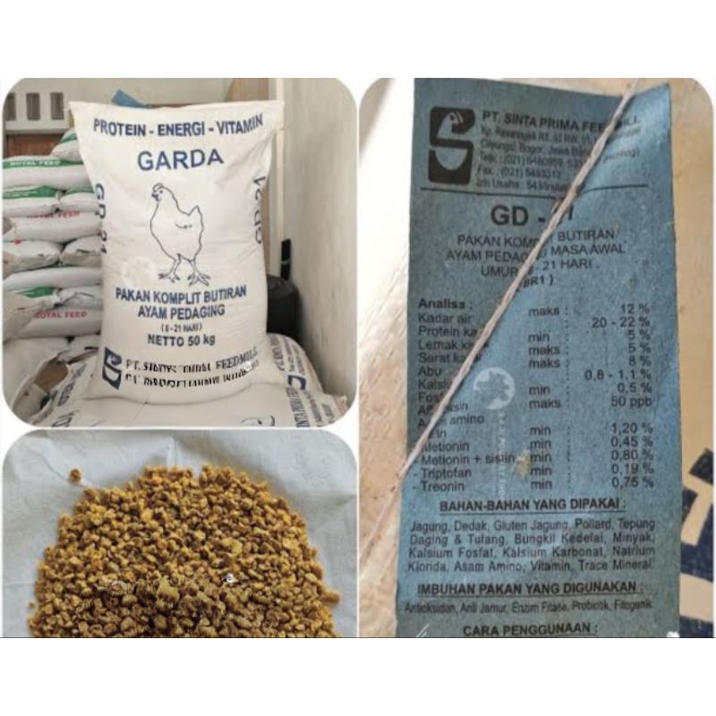 SINTA GARDA 21 Pur pakan ayam pedaging 1kg
