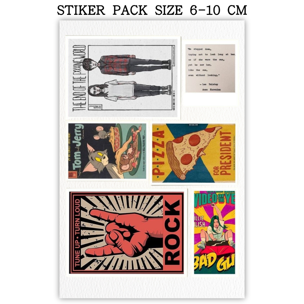 

Stiker Pack VINTAGE Ukuran 6 - 8 cm - High Quality & Waterproof