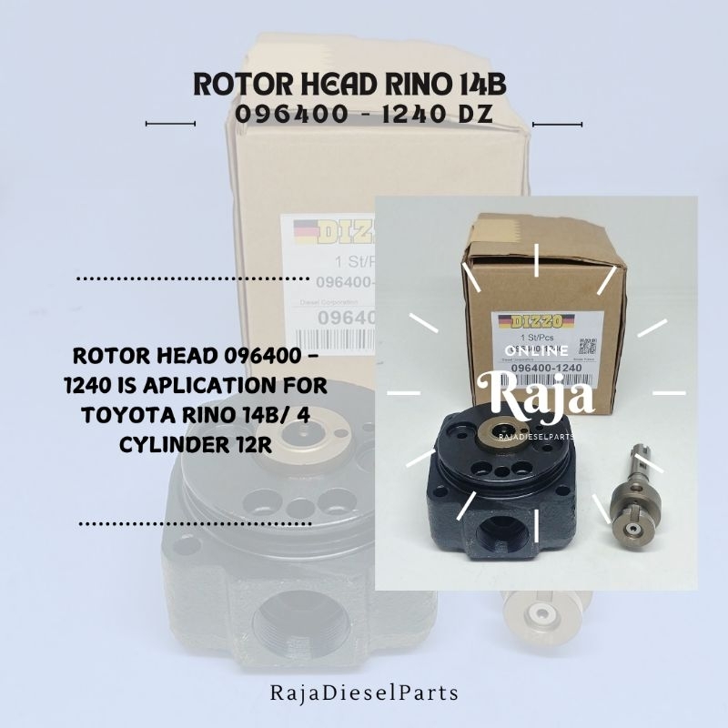 JUAL ROTORHEAD TOYOTA RINO 1240 ROTOR HEAD TOYOTA 14B ROTOR HEAD 096400-1240