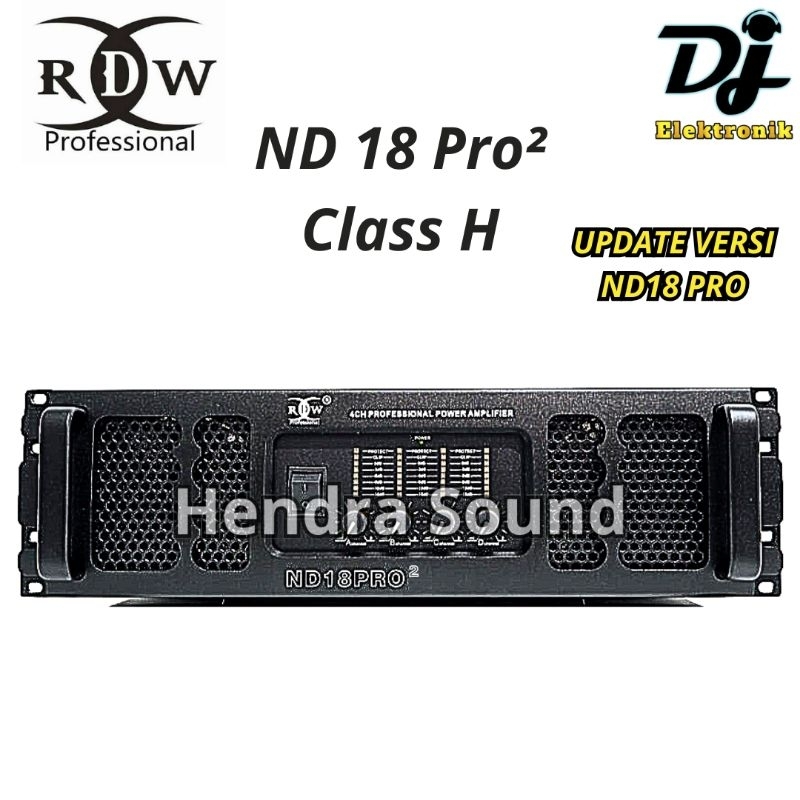 RDW  ND 18 PRO² / ND18 PRO Gen 2 - Power Amplifier (4 channel)