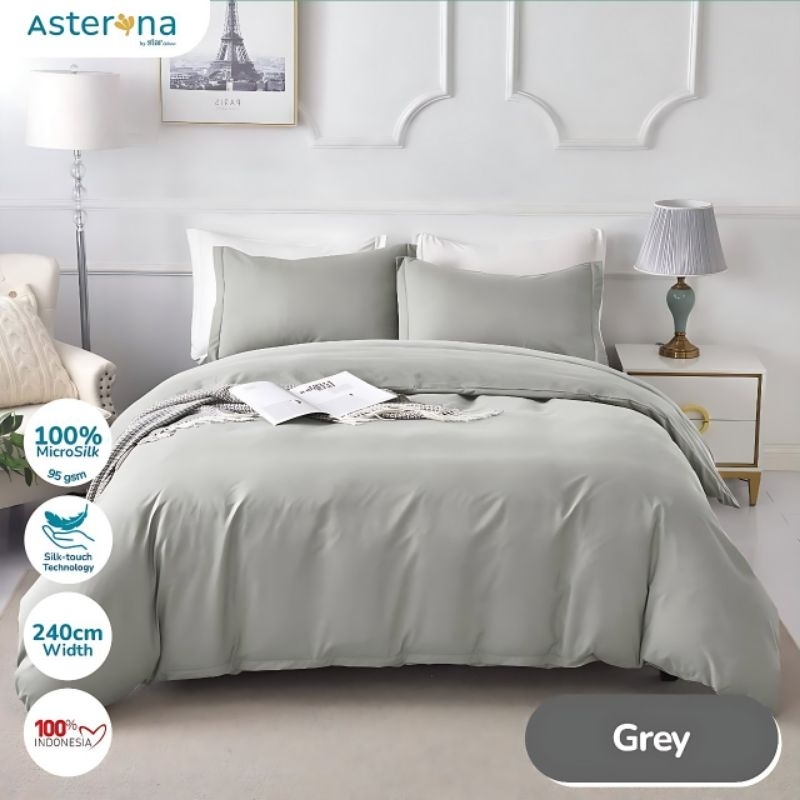 Sprei polos abu muda ukuran lengkap sprei set free double karet anti geser sprei 90x200 sprei 100x20