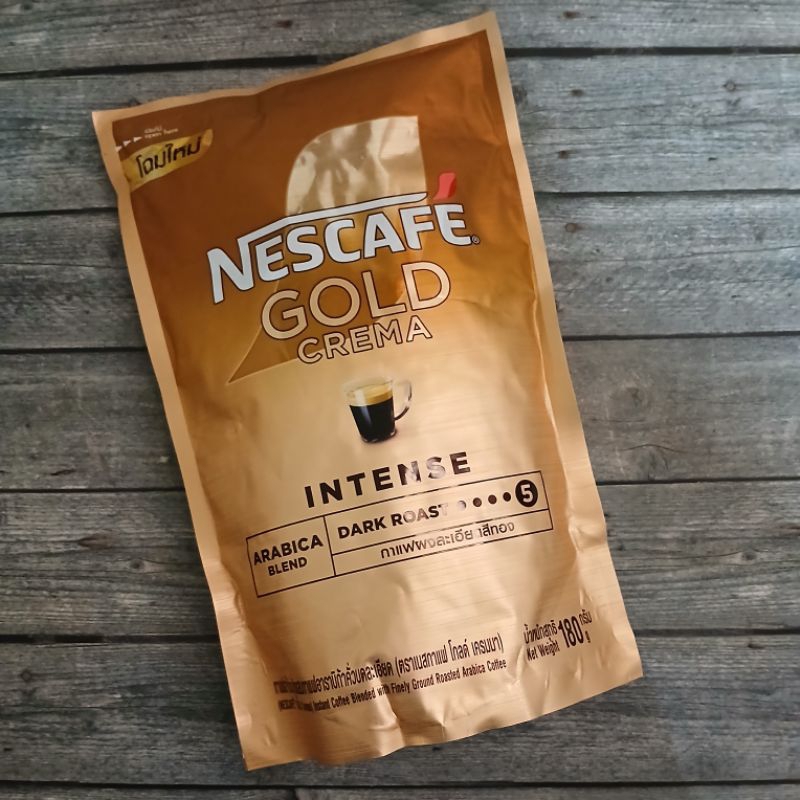 

Nescafe Gold Crema Intense Coffee Kopi Bangkok Thailand Moccona