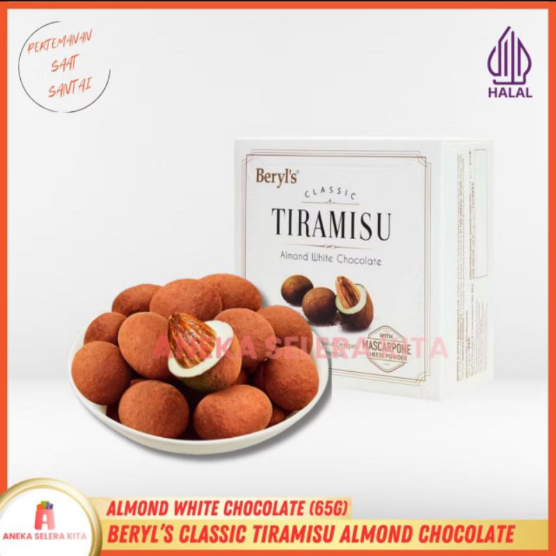 

BERYL'S CLASSIC TIRAMISU ALMOND MILK CHOCOLATE 65g