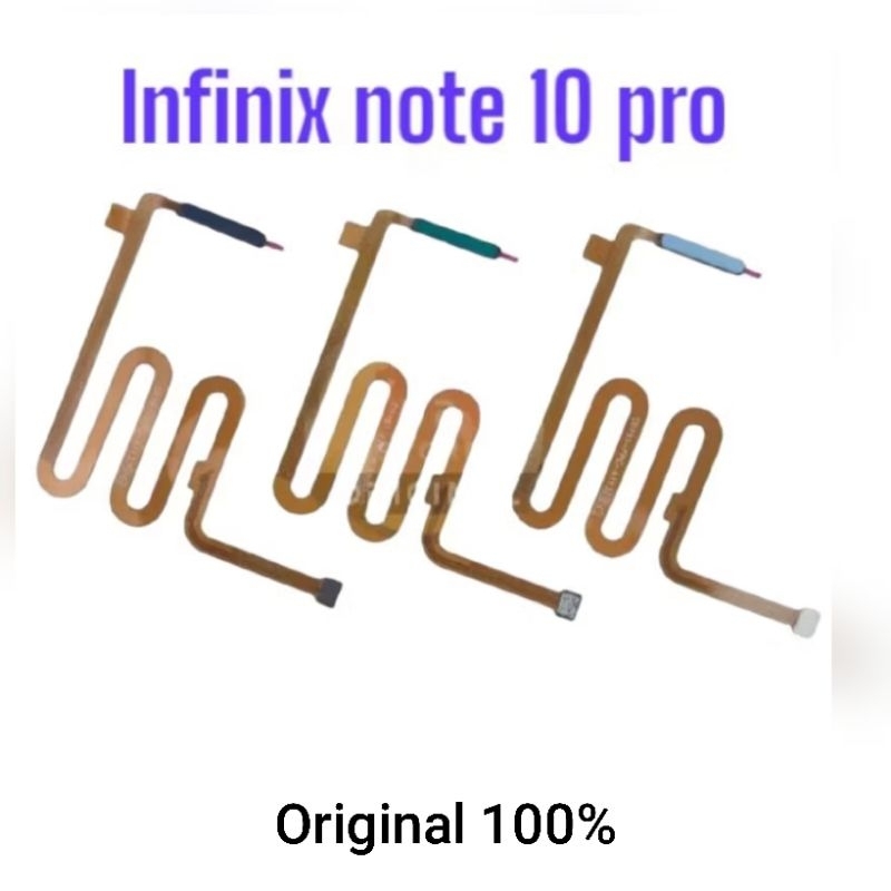 FLEXIBLE FINGER PRINT INFINIX NOTE 10 PRO X695C / SIDIK JARI ORIGINAL 100%