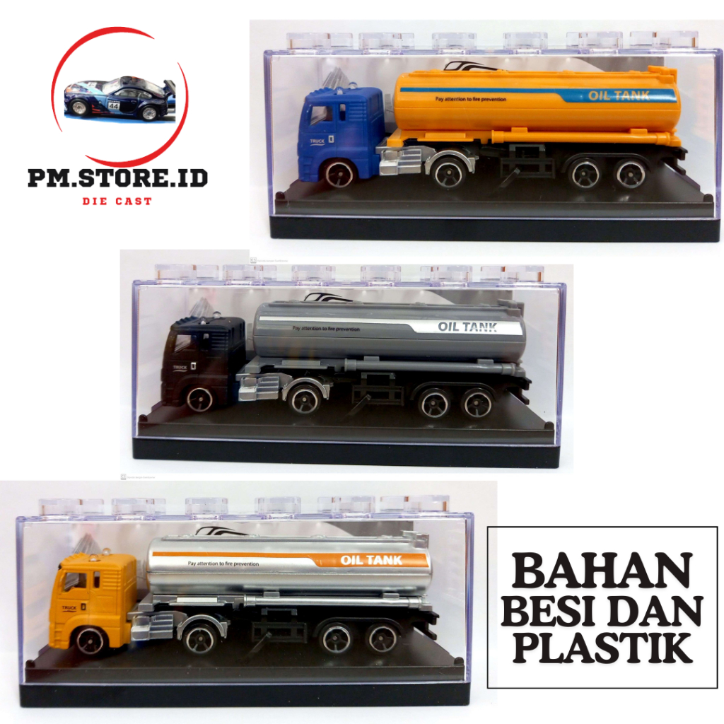 Diecast truck tangki minyak oli termurah