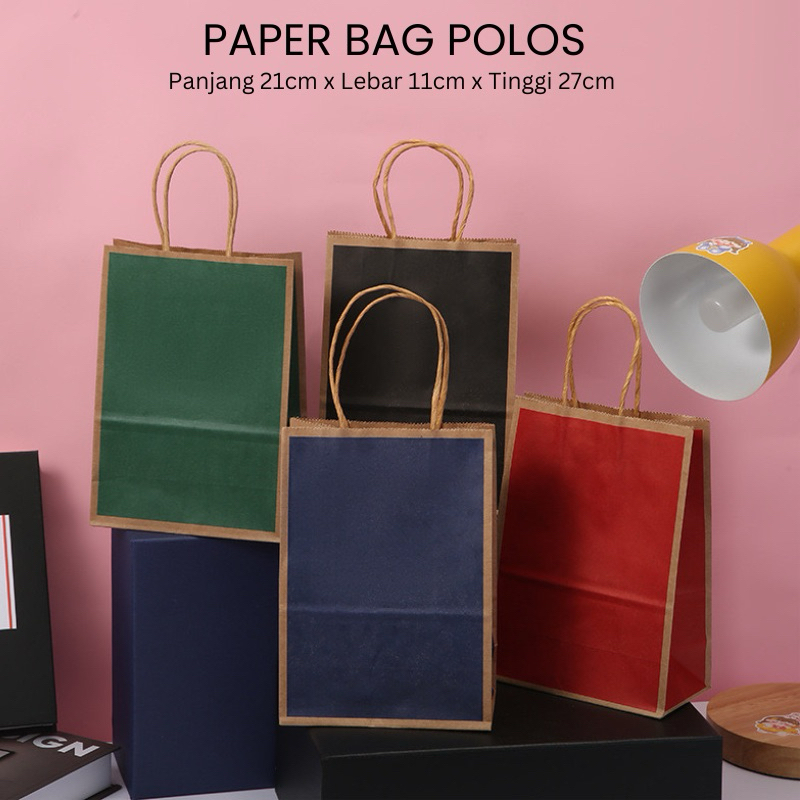 

[BISA INSTANT] PAPERBAG / GOODIEBAG / TAS KADO HAMPERS POLOS