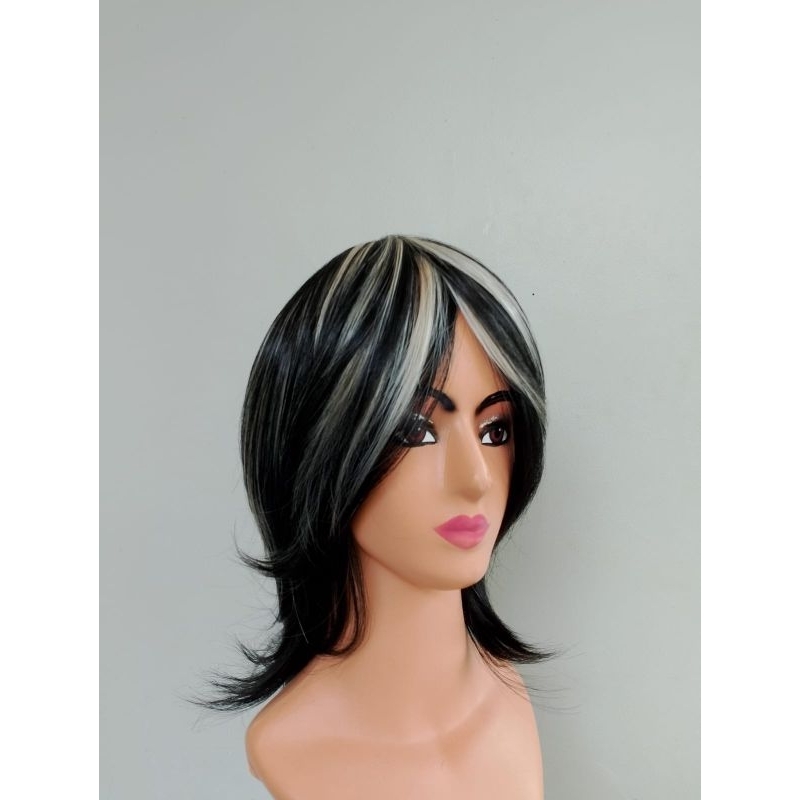 wig pria mullet highlight blonde