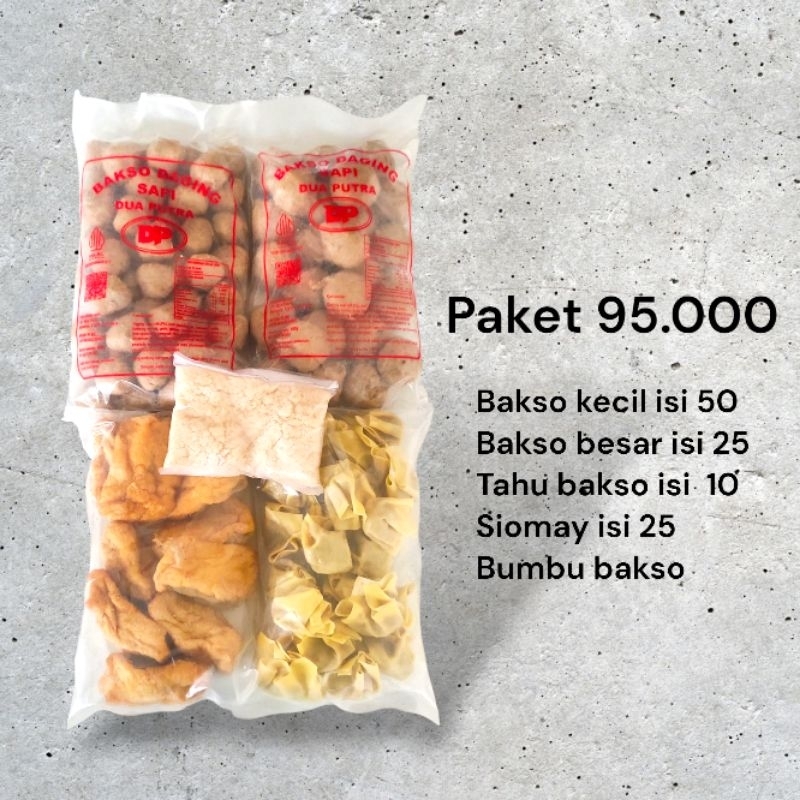 

Paket bakso Lengkap