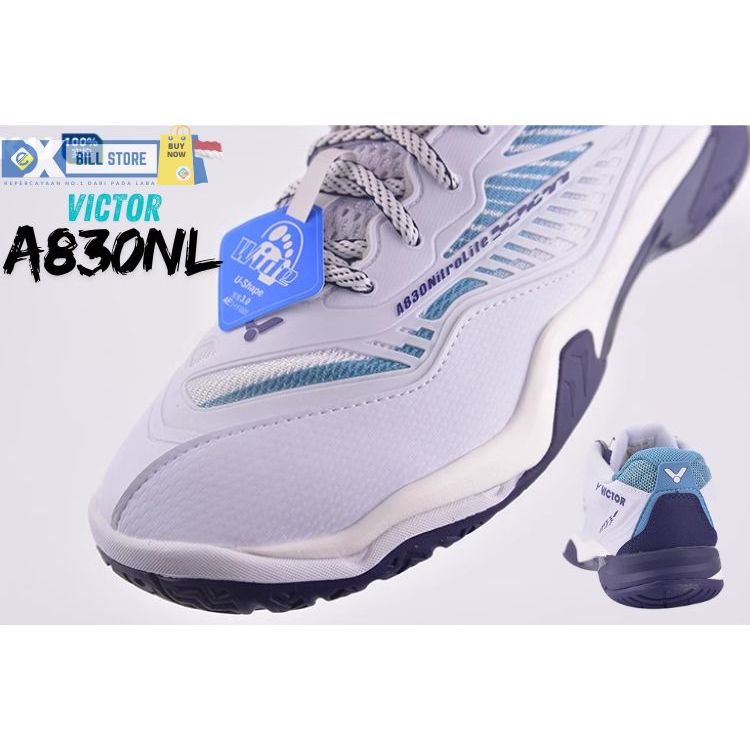 [Exbill] Sepatu Bulutangkis VICTOR A830NL Nitrolite & A830 IV - Anti-Slip, Breathable, dan Tahan Aus