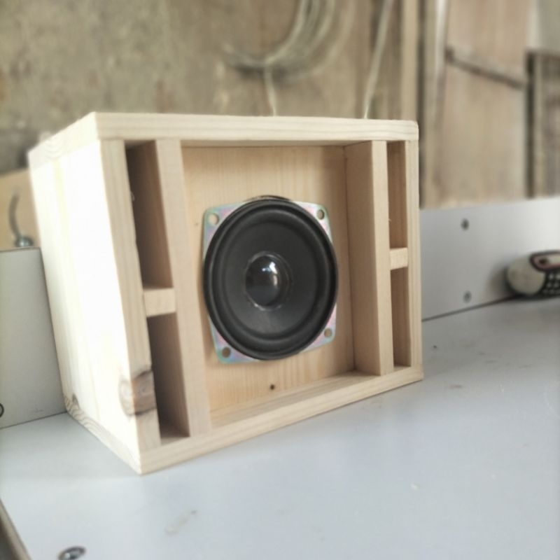 Box Speaker Single 2,5in Kayu Jati Belanda Termurah