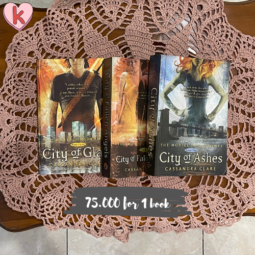 Novel by Cassandra Clare [ City of Ashes, City of Fallen Angels, City of Glass ]