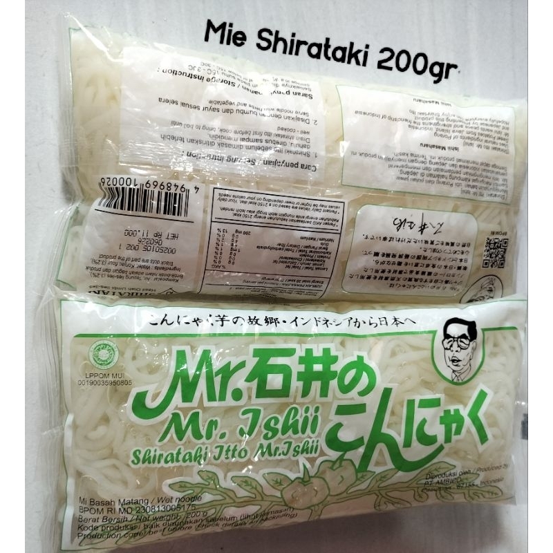 

Mie Shirataki mie basah original 200gr menu diet rendah kalori terjangkau.