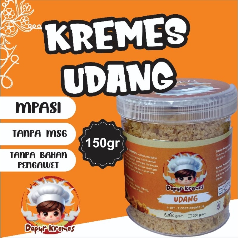 

Kremes | Kremes Udang 150gr | MPASI | Dapur Kremes