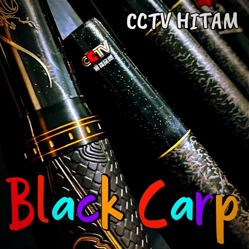 CCTV Hitam / Black Carp Tegek 20H Original Tegek Kaku Kuat