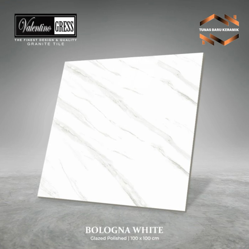 Granit 100x100 Valentino Gress Bologna White | Glazed Polished