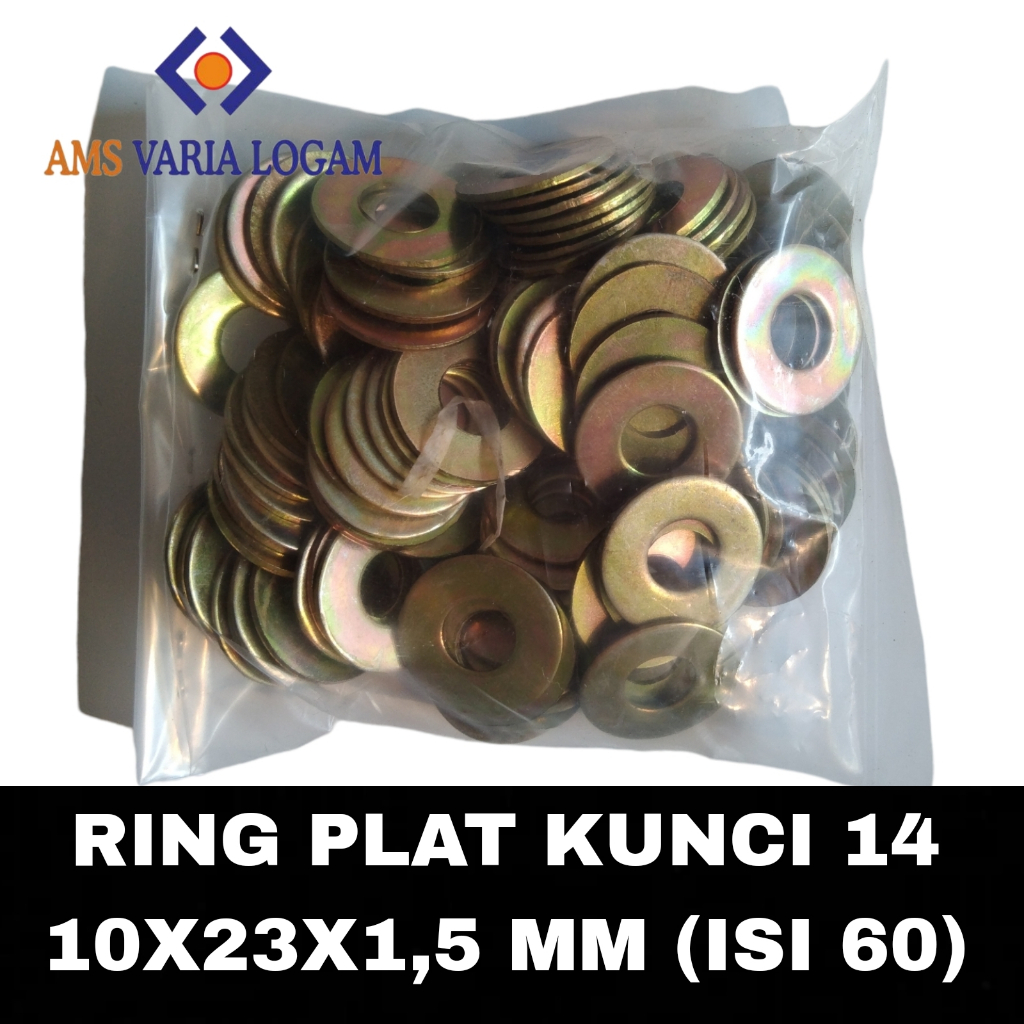 RING PLAT KUNCI 14 / RING PLAT M10 / RING PLAT 10X23