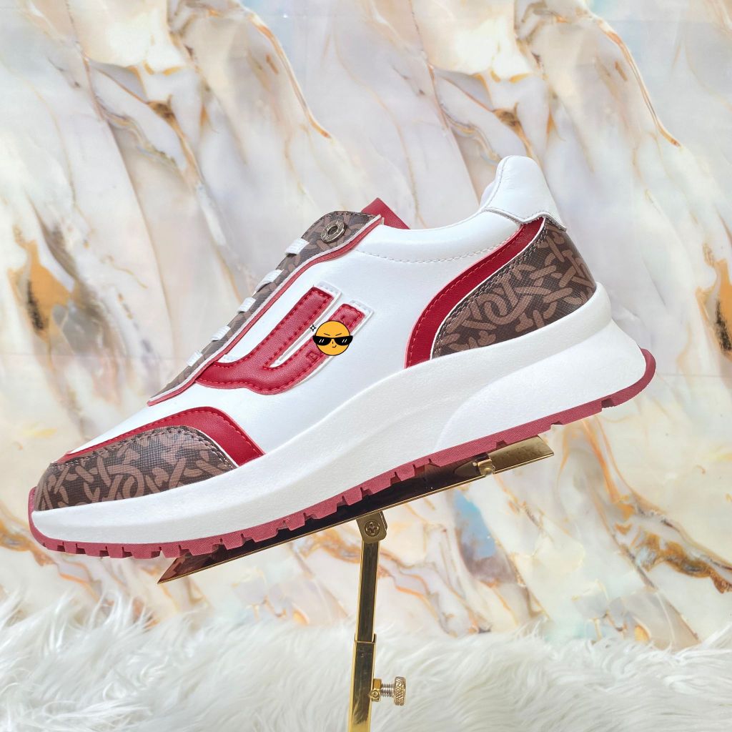 Sepatu Itali Pria Sport Sneakers White Kulit Bal