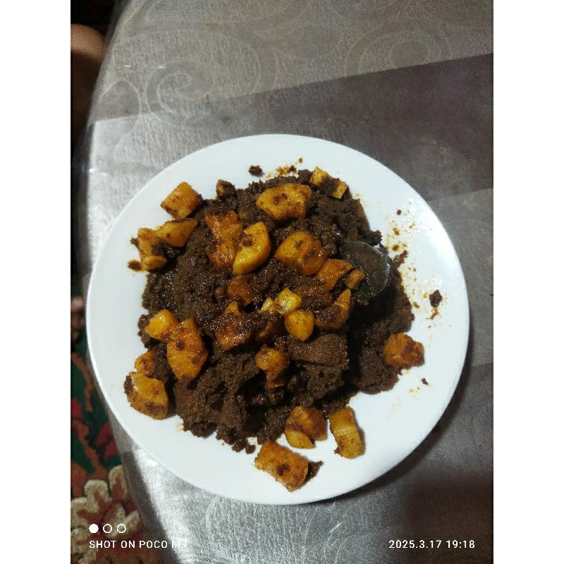 

Rendang ubi (Tanpa daging)