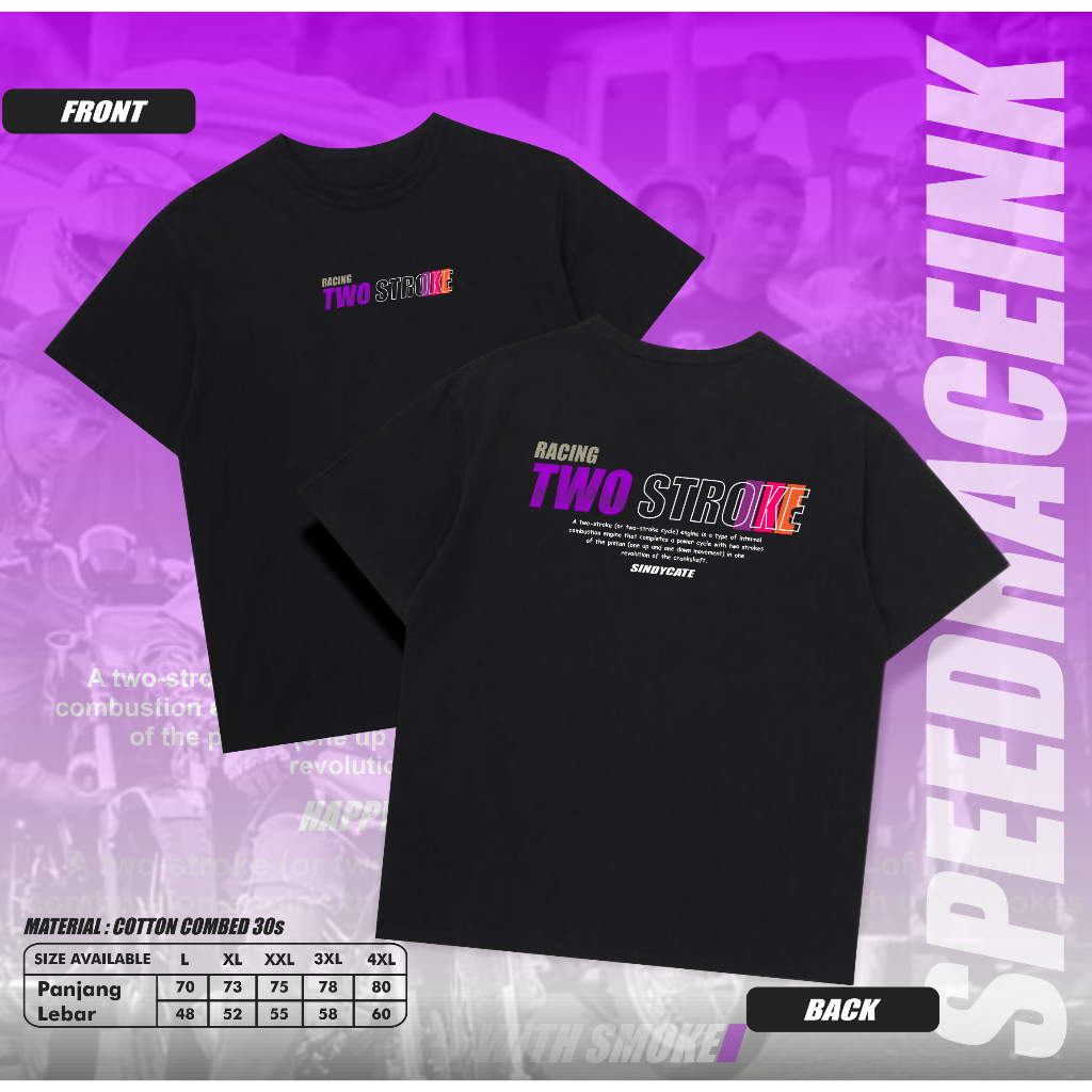 Kaos Racing Two Stroke Baju Kaos Distro Racing 2 Stroke