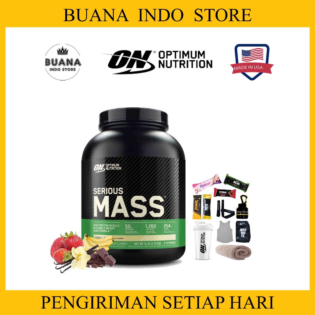 Optimum Nutrition Serious Mass 6 LB - Suplemen ON Gainer GYM 6LB