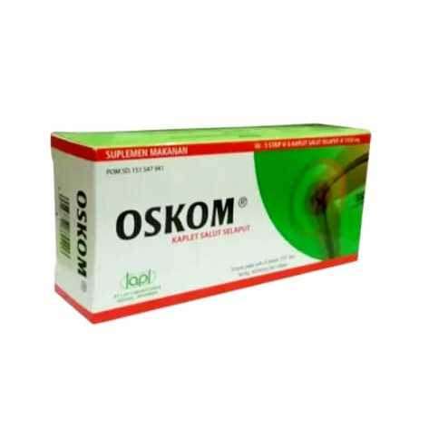 OSKOM TABLET SUPLEMEN KESEHATAN VITAMIN PERSENDIAN 1 STRIP ISI 6 KAPLET