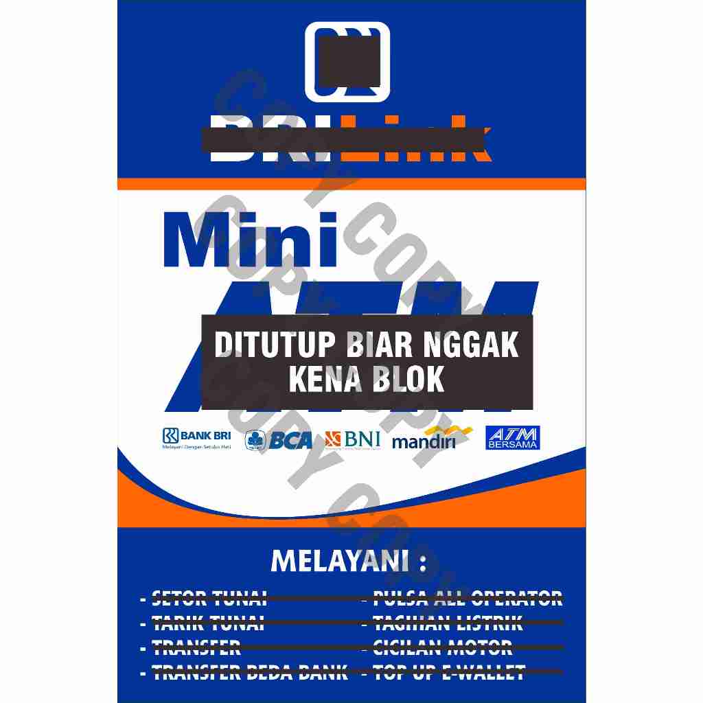 

STIKER UNTUK AGEN MINI ATM ( LOGO DITUTUP BIAR NGGAK D BLOKIR )
